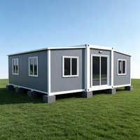 Maison conteneur préfabriquée moderne, extensible et respirante, prête à l'emploi, utilisable comme entrepôt, bureau, bureau à domicile, villa de luxe, avec entrée personnalisée 5
