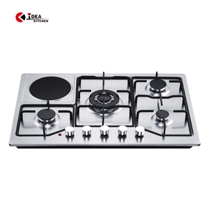 IDEA Fabricant professionnel Cuisinière à gaz 4 brûleurs Prix compétitif Gaz et électrique Combiner Cuisinière Plaque de cuisson - Product Image 1
