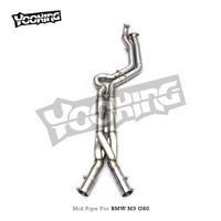 Système d'échappement Catback Direct Fit Nouveau Style pour BMW M2/M3/M4 G80/G82/G87/G8X S58 3.0T 2021-2026, Tuyau d'échappement à Longueur Égale de 2,75 pouces avec Z-Pipe