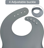 Vaisselle en silicone sans BPA pour enfants assiette d'aspiration divisée bol bavoir tasse fourchette et cuillère ensemble d'alimentation pour bébé