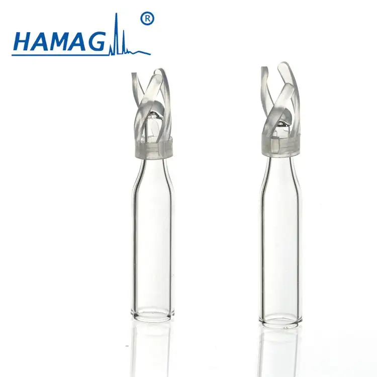 Lab use 250ul glass conical insert with PP feet 6*29mm An alternative to economical limited-volume vials