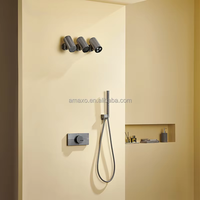 2025 robinet de douche de bain rond dans le mur salle de bain douche de pluie ensemble douche cascade haut de gamme