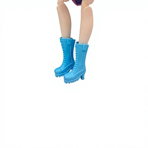 Nouvelles chaussures de poupée mignonnes à lacets, hautes, 30 cm (11,5 pouces), en plastique, mini accessoires - Product Image 3