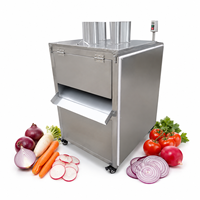 Hoge snelheid Noorse gerookte zalm sandwich snijmachine Ajapsandali snijmachine Piyaz snijder voor grote voedingsfabrieken