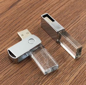 Pha Lê USB 2.0 ổ đĩa flash 16 gam kim loại bút con chip phong cách với 32GB được xây dựng trong bộ nhớ 1GB-256GB năng lực logo bằng laser hộp đóng gói - Product Image 3