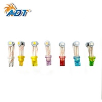 ADT 투명 베이스 인서트 T10 194 # 555 2Leds 5050SMD 핀볼 6.3볼트 LED 슈퍼 플렉스 SMD 핀볼 LED 플리퍼 LED 라이트 앰버