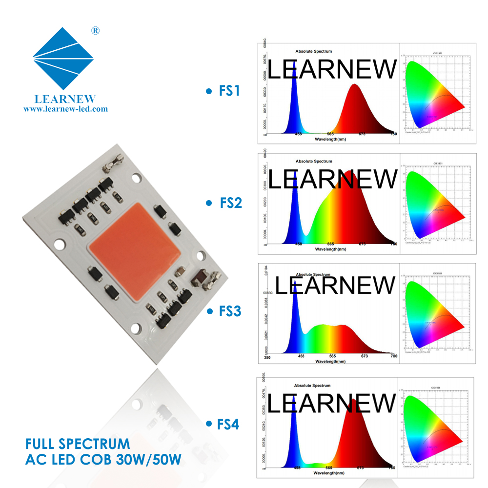 Ac 110v 220v Cob 50w Led Chip 380-780nm 81S2P Circuit