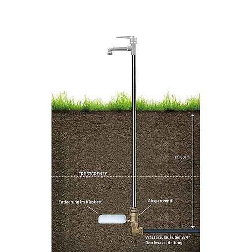 Frost-Resistant Garden Water Tap for Outdoor Water Connectors