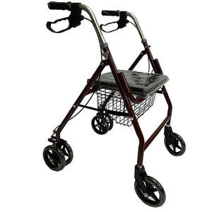 Andador ortopédico con asiento cómodo y cesta conveniente para terapia de rehabilitación - Product Image 1