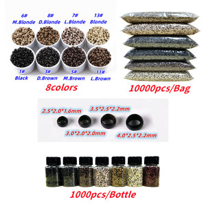 Anelli Nano in Rame per Extension <span class=keywords><strong>Capelli</strong></span> 2.5mm 3.0mm 3.5mm 4.0mm Strumenti per Extension <span class=keywords><strong>Capelli</strong></span> - Product Image 2