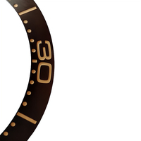 Lunette d'insertion de 39.5mm pour OMG Bezel Sea Master 007 Ocean Watch Face Watches Remplacer les pièces d'accessoires