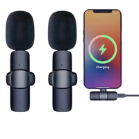 Microphone cravate sans fil professionnel à condensateur pour iPhone, idéal pour l'enregistrement vidéo, les interviews et les podcasts