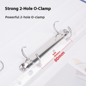 Cartella a Due Fori Rinforzata Ou <span class=keywords><strong>Nan</strong></span> 501 per Conservazione Test Studenti, Organizzazione Fogli Mobili, Clip in Cartone, Colori Personalizzabili - Product Image 6