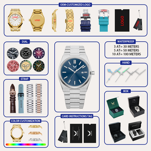 Reloj de Cuarzo para Hombre, Acero Inoxidable, Lujoso, Sencillo, Resistente al Agua 10 Bar, Cronógrafo Luminoso, Movimiento <span class=keywords><strong>SEIKO</strong></span> - Product Image 3