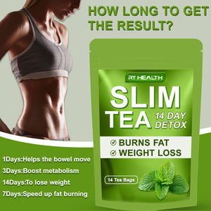 Сертифицированный изоорганический 14-дневный Детокс-чай для очищения кишечника, поддержка для здоровья кишечника, для взрослых, похудение, потеря веса, упаковка - Product Image 3