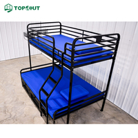 Lit superposé en acier robuste TOPOHUT pour dortoir universitaire, dortoirs du personnel, casernes et projets de camps de travailleurs