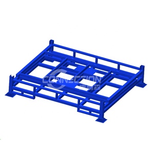storage foldable and stacking textile fabric roll rack for warehouse
