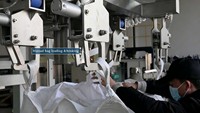Machine de remplissage semi-automatique pour sacs de 1000 kg, ensacheuse de sacs de grande capacité pour poudre à lessiver et matériaux en poudre, ensacheuse de sacs jumbo