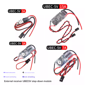 Régulateur de tension UBEC DC-DC abaisseur de tension 3A 5V <span class=keywords><strong>6V</strong></span>, BEC à mode commuté entièrement blindé anti-interférence pour RC - Product Image 2