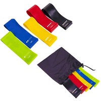 Bande de Résistance en Boucle pour Yoga et Fitness, Amincissante pour les Jambes, Façonnage des Fesses, Anneau de Levage des Fessiers, pour Squat, en Élastomère Thermoplastique, Lot de 5 Pièces