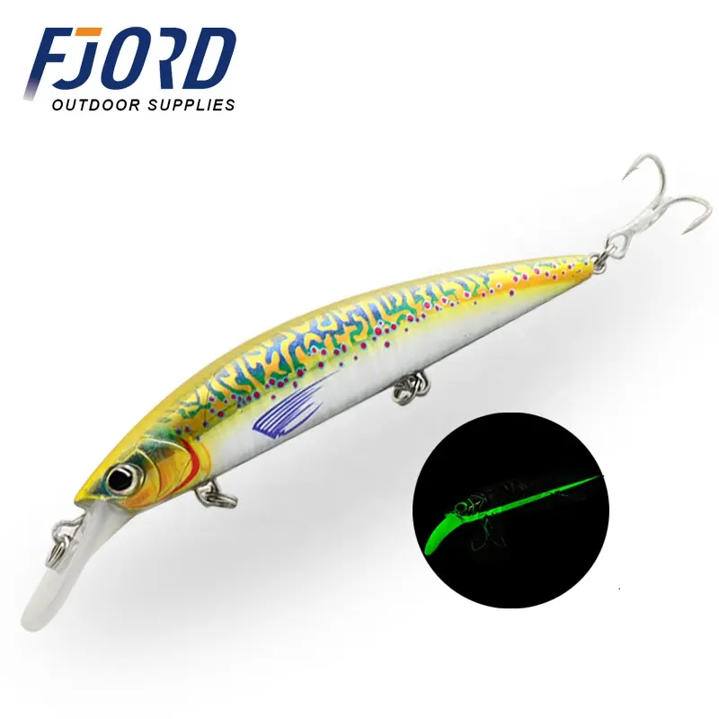 FJORD Nouveau Coming Glow Belly 37g 110mm Naufrage Minnow Leurre Thon Mer Leurres