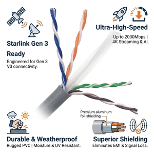 <span class=keywords><strong>สาย</strong></span>เคเบิลเครือข่าย Kexint <span class=keywords><strong>CAT6</strong></span> UTP 305 ม./1000 ฟุต 4 คู่ 8 คอร์ <span class=keywords><strong>สาย</strong></span>แลนอีเธอร์เน็ต - Product Image 6