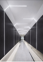 Barra de luz LED de perfil de aluminio de alta calidad, barra de luz LED creativa lineal de pared