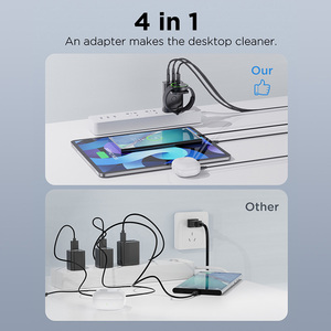 <span class=keywords><strong>Chargeur</strong></span> sans fil 4-en-1 à charge rapide avec certificats internationaux, chargeurs intelligents pour montres connectées 43W Max et téléphones mobiles - Product Image 5