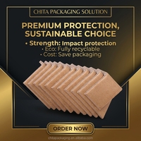 Protections d'angle pour palettes et garde-bordures en papier kraft en forme de L, 100 % recyclables, fournitures d'emballage pour palettes, marque Chita