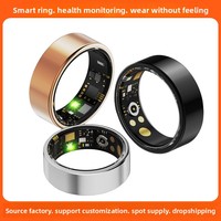 Anillo Inteligente Multifuncional con Monitor de Frecuencia Cardíaca y Oxígeno en Sangre, Seguimiento del Sueño, Control Remoto de Fotos