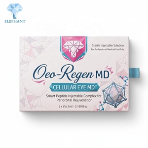 Caja de Embalaje Rígida Deslizante de Lujo Rosa Personalizada con Lámina Dorada, Cinta y Inserto para Viales Médicos, Ampollas, Cosméticos y Regalos - Product Image 3