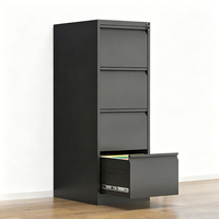 Armoire de classement moderne en acier à 3 tiroirs, écologique, gain de place, détachable, avec serrure à clé pour le bureau et l'école