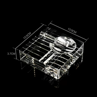Cendrier en cristal haut de gamme vierge pour cigares, accessoire de fumage en verre, vente en gros, personnalisation du logo
