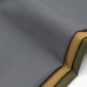 In Stock 32*16 Plain Grid 100% Cotton Non‑Stretch Drill <b>Fabric</b> Khaki Woven <b>Fabric</b> For Workwear Uniform Cargo Pants - Product Image 1