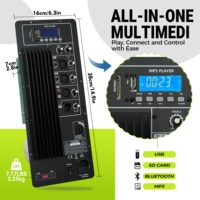 Carte d'amplificateur RQSONIC AHH-220W 2.1 canaux, amplificateur de puissance de classe H professionnel pour haut-parleur actif