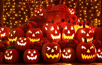 Lumière 3D pour décoration intérieure Halloween carnaval nuit atmosphère grande décoration lampe citrouille accessoires sculpture DIY événement fête lumières