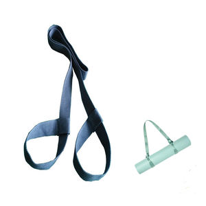 حزام حمل حصيرة اليوجا قابل للطي مصنوع من البوليستر مع شريط فيلكرو، حزام مخصص عالي الجودة لحمل حصيرة اليوجا - Product Image 1