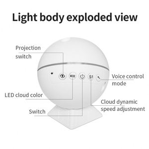 galaxy Projector Starry Night Lamp <b>LED</b> <b>Star</b> Projector Night Light Music Laser <b>Star</b> Light Projector - Product Image 4
