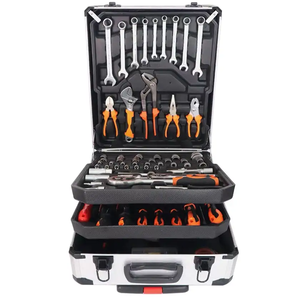 Professionnel 214 pièces maison bricolage et <span class=keywords><strong>Garage</strong></span> mécanique trousse à outils ensemble <span class=keywords><strong>Auto</strong></span> ensembles dans valise boîte armoire chariot à roulettes - Product Image 5