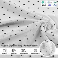 Tissu en nylon et élasthanne tricoté, extensible dans les quatre sens, 80 g/m², en polyamide fin, imprimé personnalisé, certifié Oeko-Tex Standard, pour culottes.