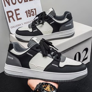 Zapatillas Deportivas de Plataforma de Dos Tonos para Hombre, Zapatos Casuales Antideslizantes para Caminar y Patinar - Product Image 1