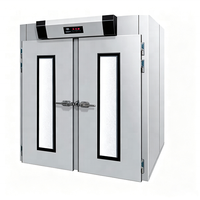 Étuve de fermentation électrique 128 plateaux, en acier inoxydable, commande tactile, 220V, pour la production de pain en boulangerie commerciale