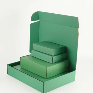 Boîte d'expédition en matériaux recyclés écologiques durables haut de gamme avec poignée, tailles personnalisables, pliable, pour l'e-commerce - Product Image 2