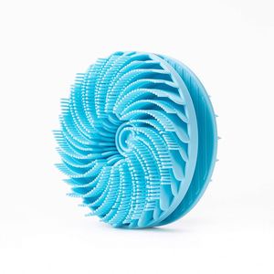 Hot Selling Silicone Head & Body Cleaning <b>Brush</b>, Soft Massage Bath <b>Brush</b>, Gentle Exfoliating Dual-Use Silicone Scrubber - Product Image 5