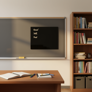 Pizarra Magnética de Vidrio Templado de 23.6x19.7 Pulgadas, Pizarra Blanca Negra para Uso Escolar y de Oficina - Product Image 2