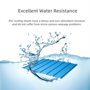 Feuille de toiture ondulée en PVC imperméable et isolée thermiquement Tuiles en résine synthétique Asa <span class=keywords><strong>Bardeaux</strong></span> en acier Upvc pour toiture de maison - Product Image 4