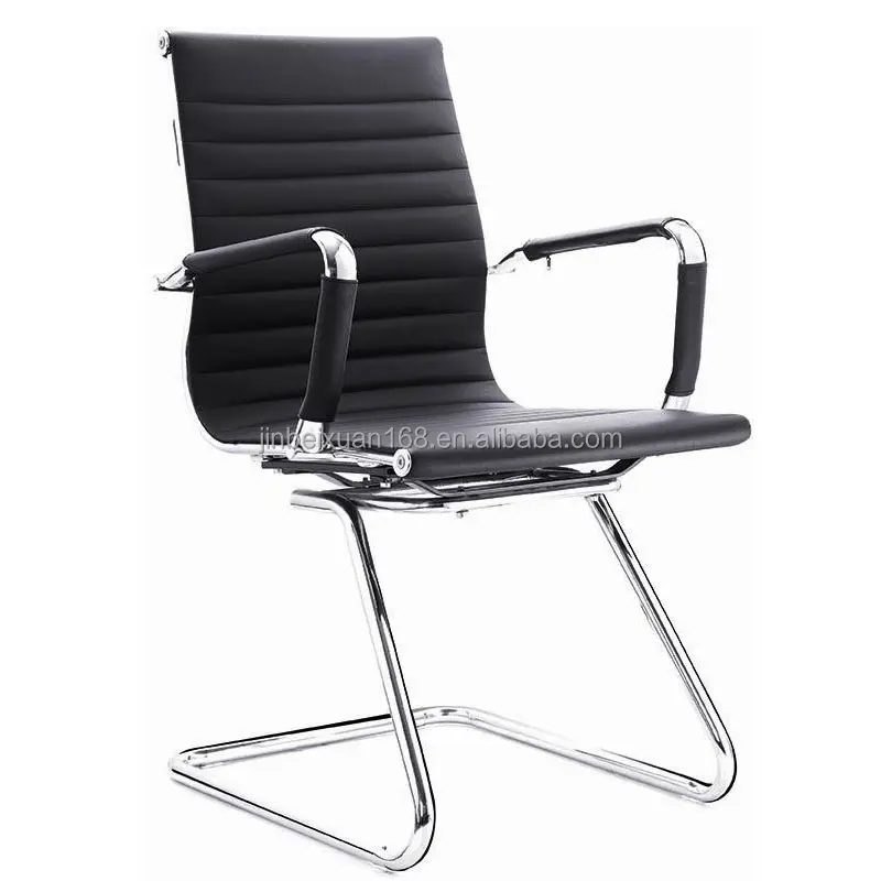 Hong kong — chaise de réunion simple et moderne, avec accoudoirs, de couleur noire, pour bureau et invités, usine