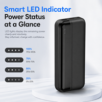 Harga Pabrik Grosir Power Bank Li-Polymer 20000mAh 15W Pengisian Cepat Cetakan Pribadi Multi-port Layar LED untuk Penggunaan Luar Ruangan dan Dalam Ruangan