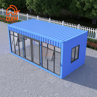 Mini-conteneur maritime mobile personnalisé pour café, magasin, épicerie, bureau, bâtiment, centre commercial, 20 pieds, 40 pieds, modulaire, préfabriqué