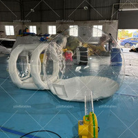 Mini maison gonflable de ballon de bulle avec la pompe et le ventilateur, tente de bulle pour les ballons de partie d'enfants clairs pour la partie à la maison